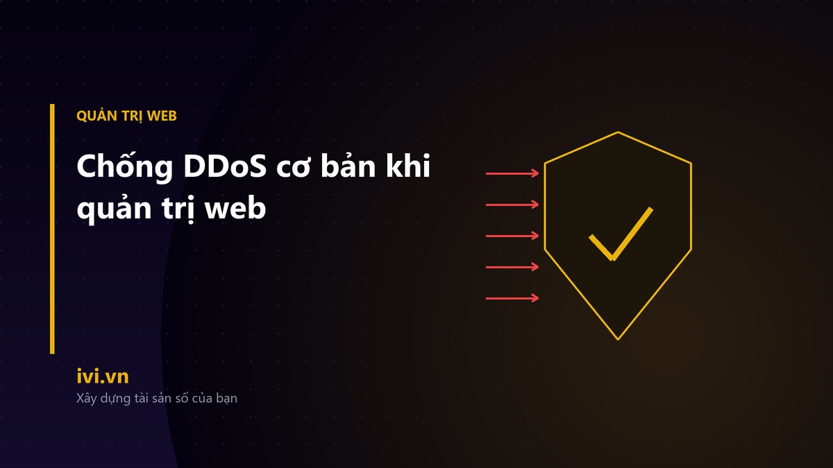 Lá chắn chặn các luồng truy cập tấn công, minh hoạ chống DDoS