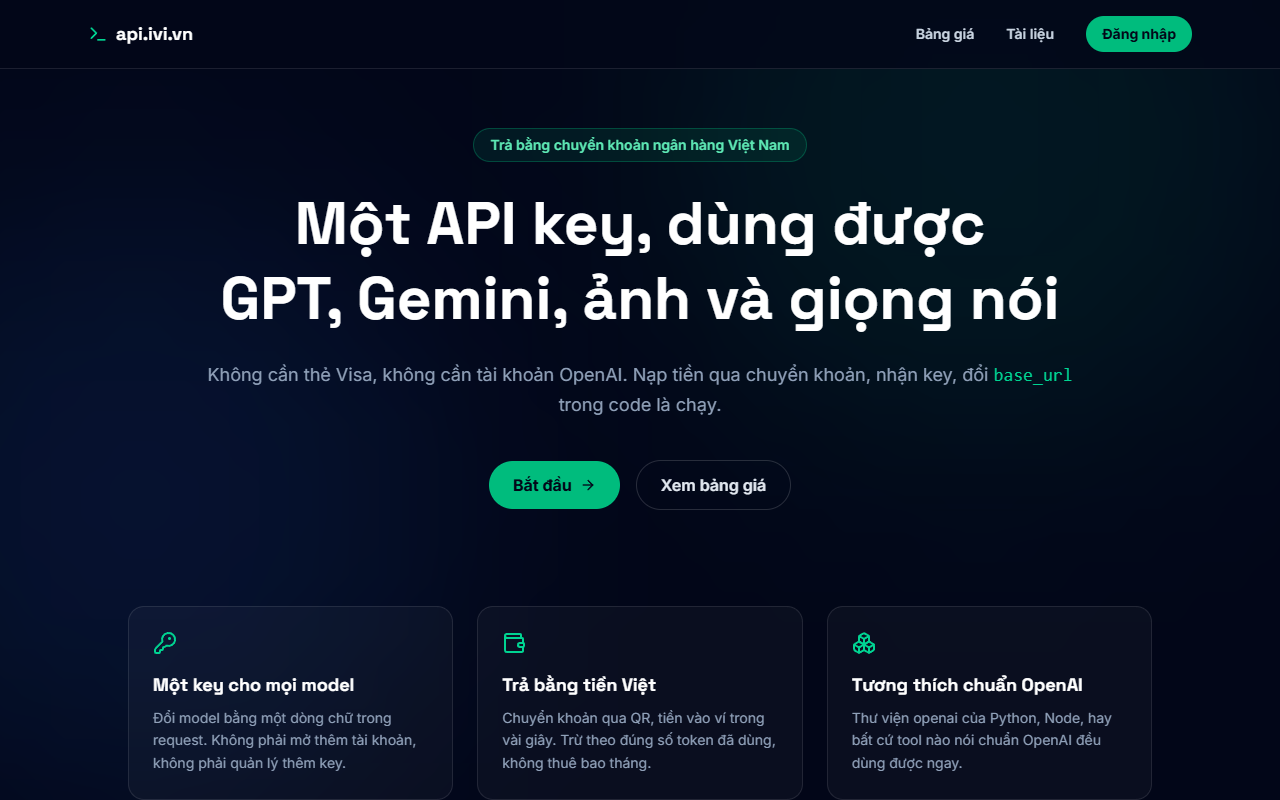 Ảnh chụp trang chủ api.ivi.vn