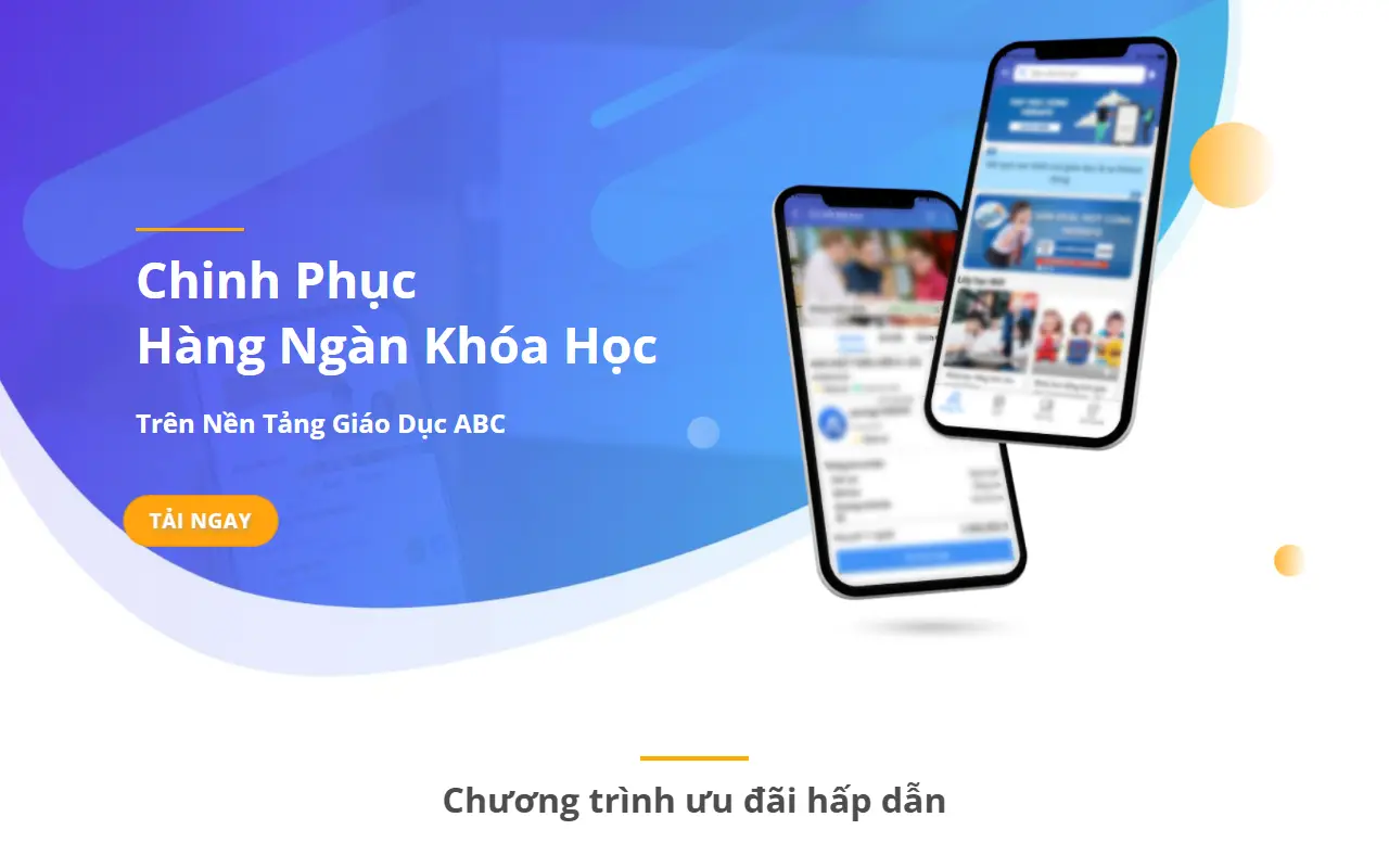 Mẫu website Ứng dụng Giáo dục – Học mọi lúc, trên mọi thiết bị