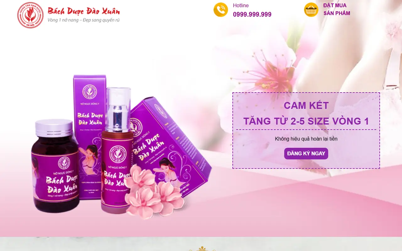 Ảnh trang chủ mẫu website dược phẩm & thuốc bachduoc.ivi.vn