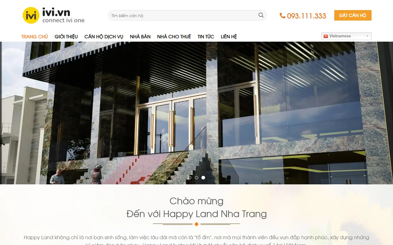 Mẫu website Bất động sản – Mua bán và cho thuê #1