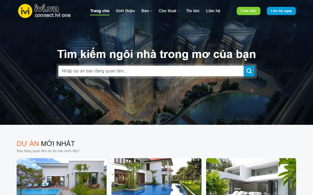 Mẫu website BDS 28 – Mẫu website tại IVI