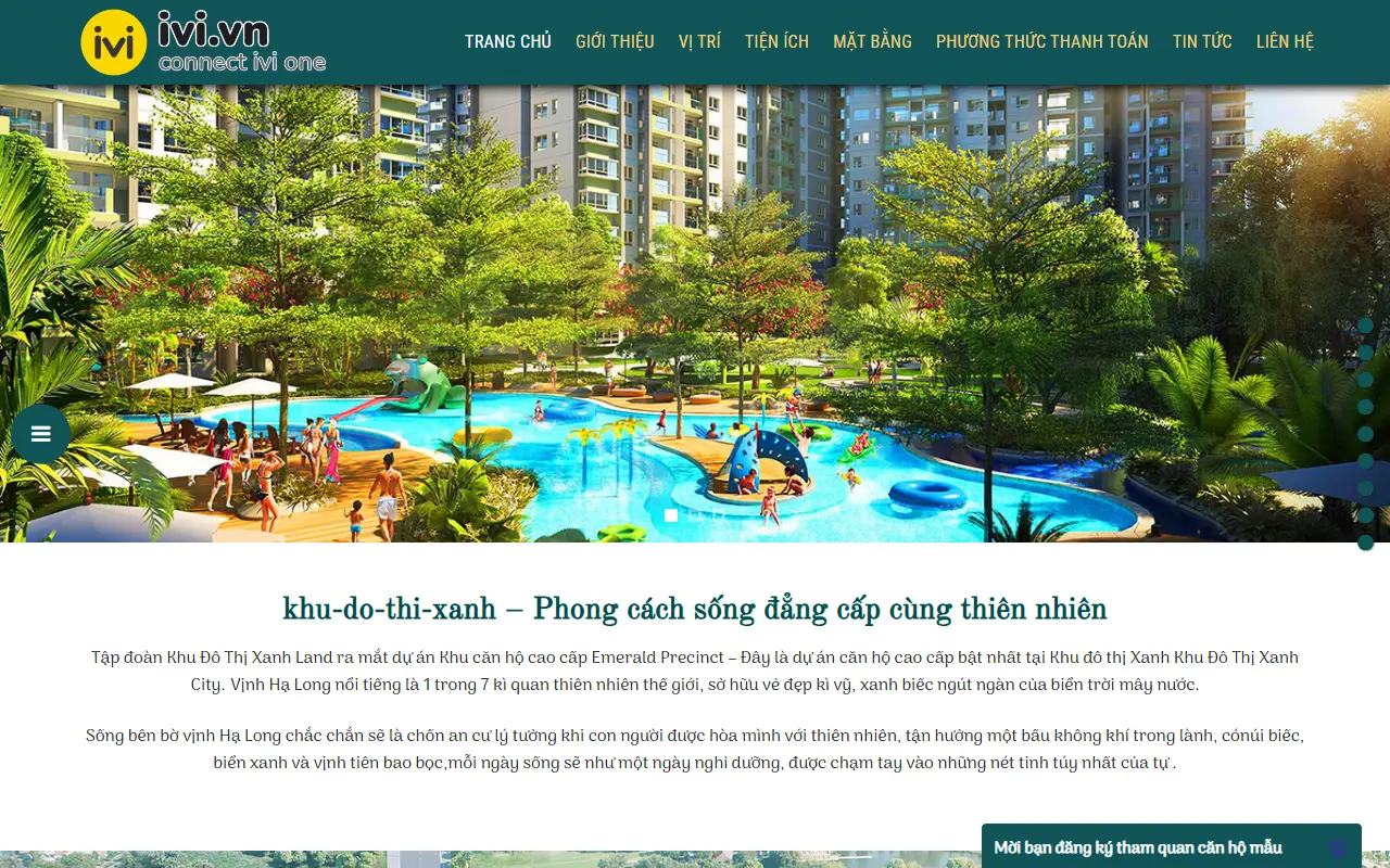 Mẫu website Bất động sản – Mua bán và cho thuê #2