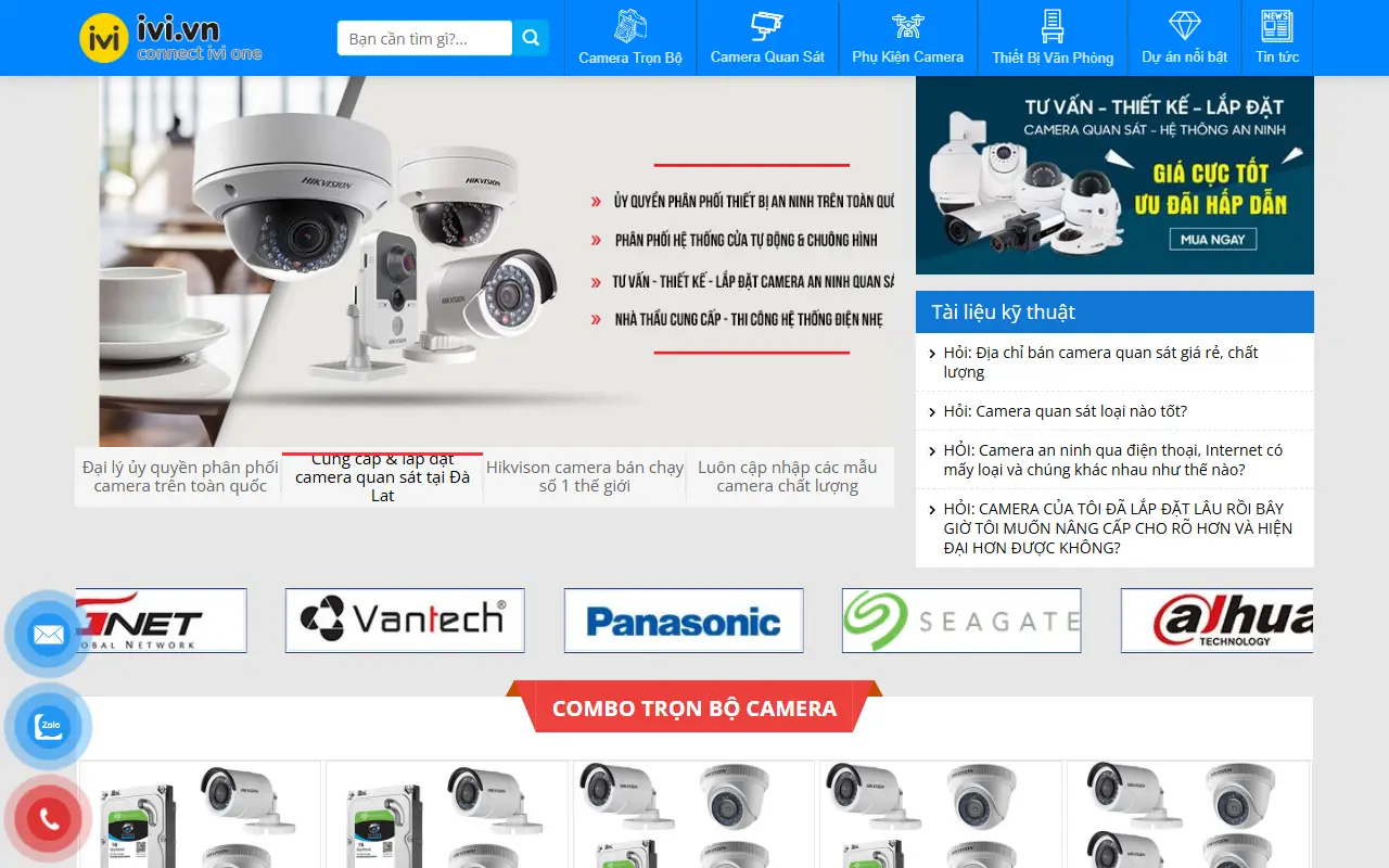 Mẫu website Camera an ninh #3