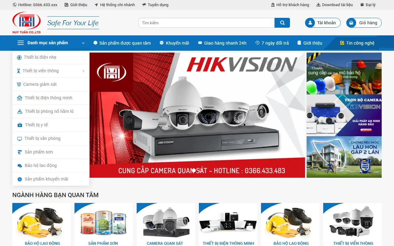 Mẫu website Camera an ninh #4