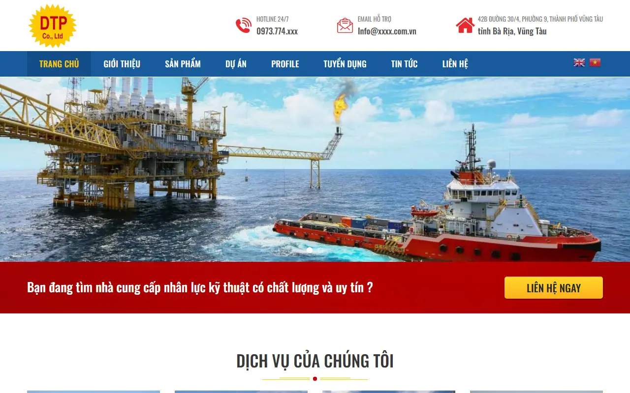 Mẫu website Trang công ty #1
