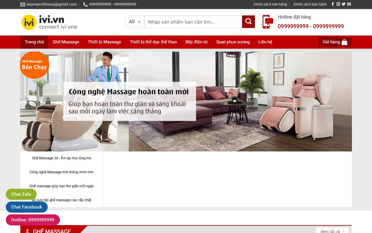 Mẫu website Điện máy #2