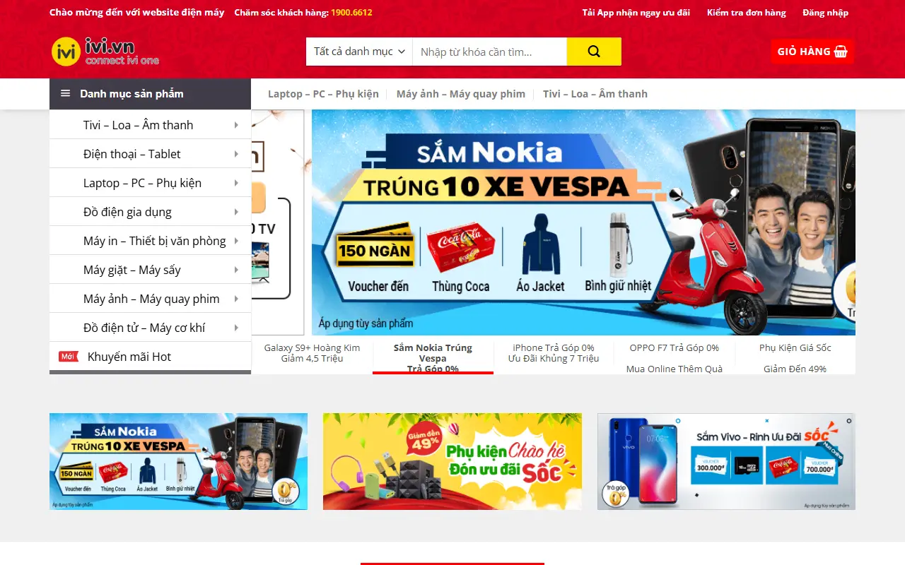 Mẫu website Điện máy #3