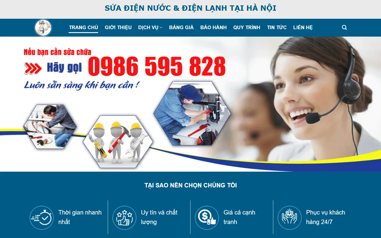 Mẫu website Điện nước #2