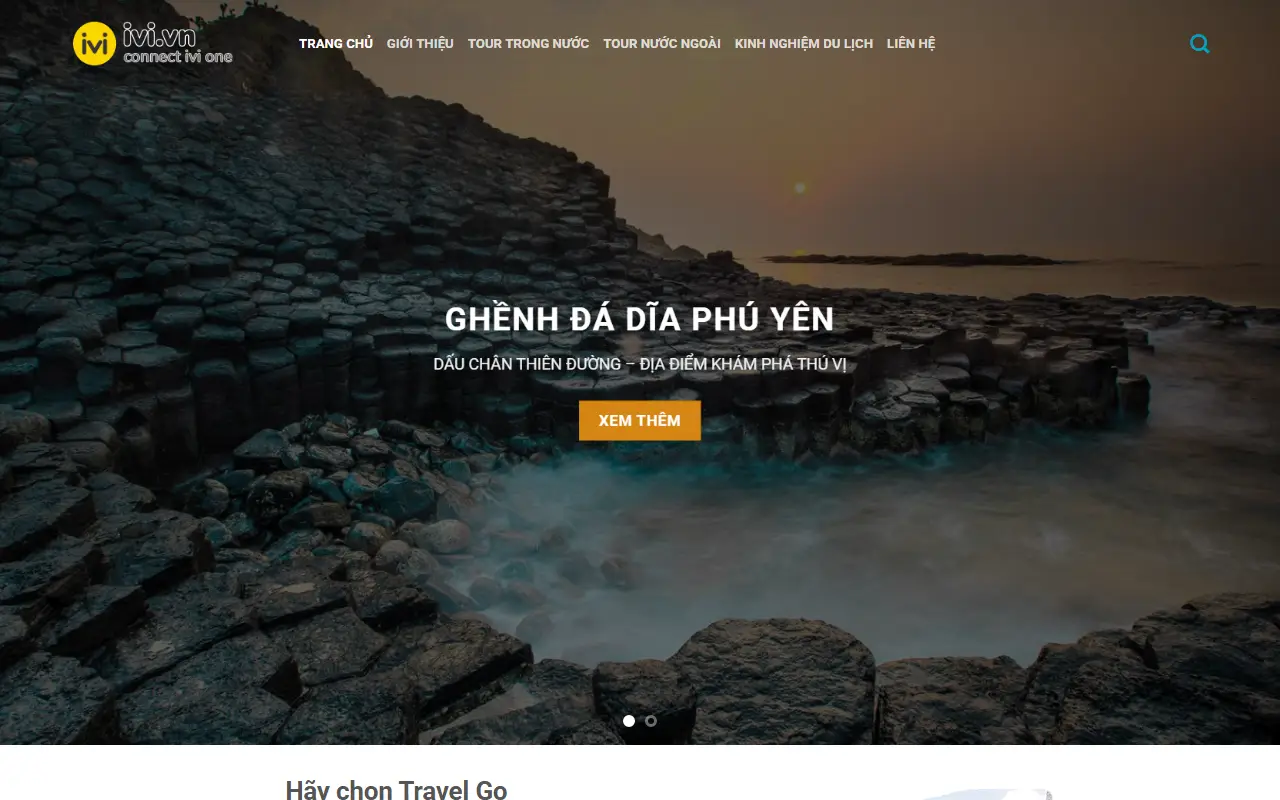 Mẫu website Du Lịch 4 – Tour trong nước và quốc tế