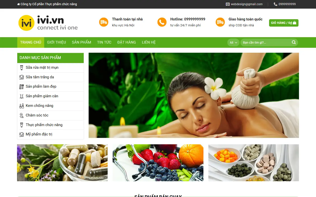 Mẫu website Dược phẩm #1