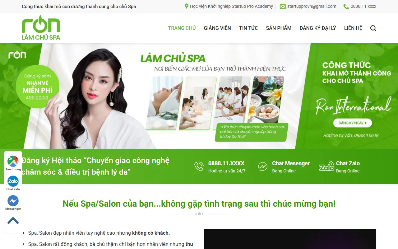 Mẫu website Giáo dục & Khóa học #2