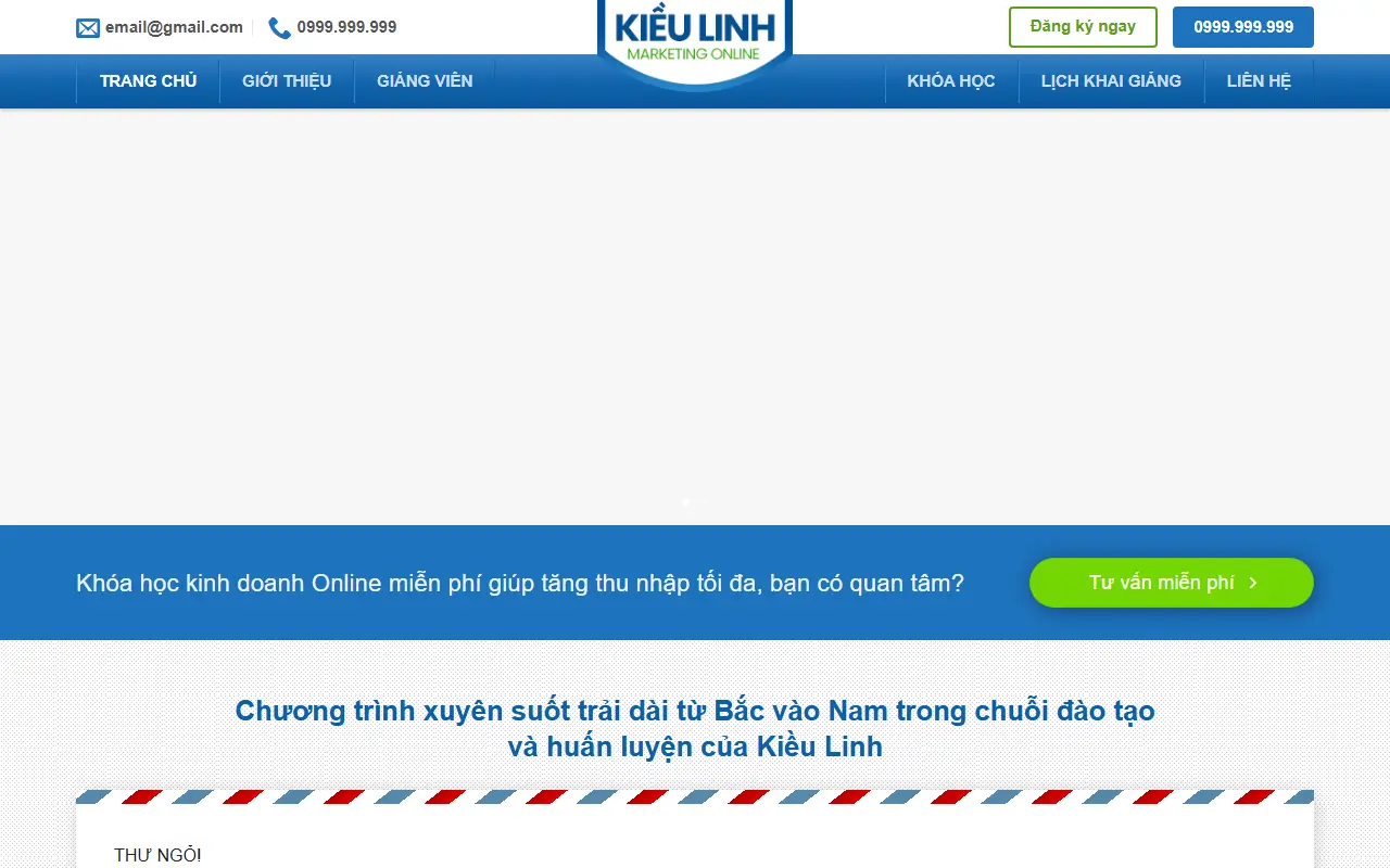 Mẫu website Giáo dục & Khóa học #5