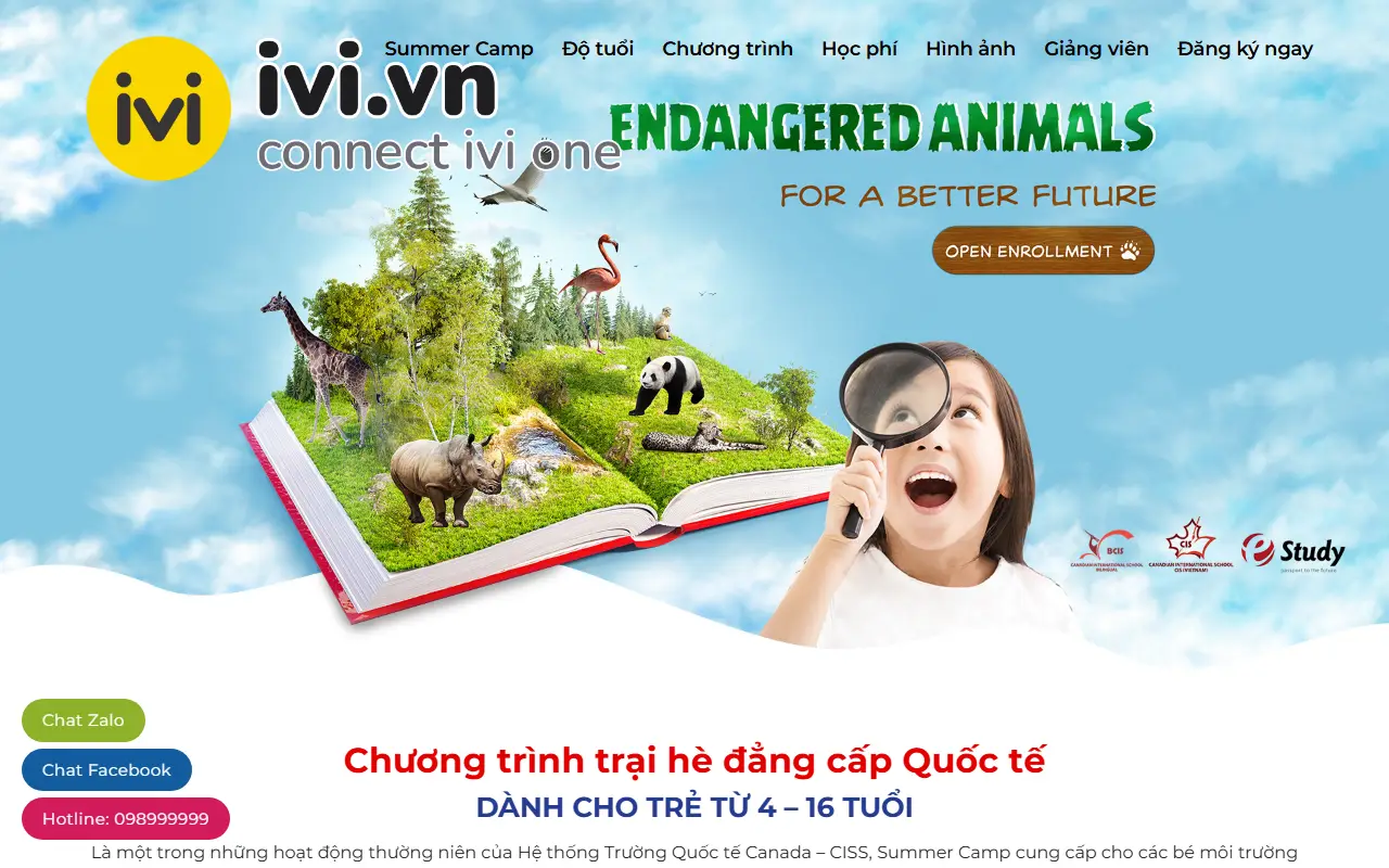 Mẫu website Mẫu web giáo dục
