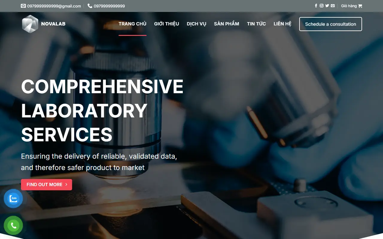Mẫu website Mẫu website giới thiệu công ty