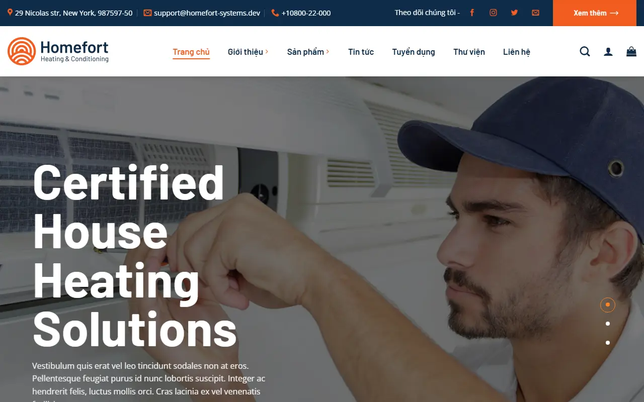 Mẫu website Mẫu web giới thiệu công ty #1