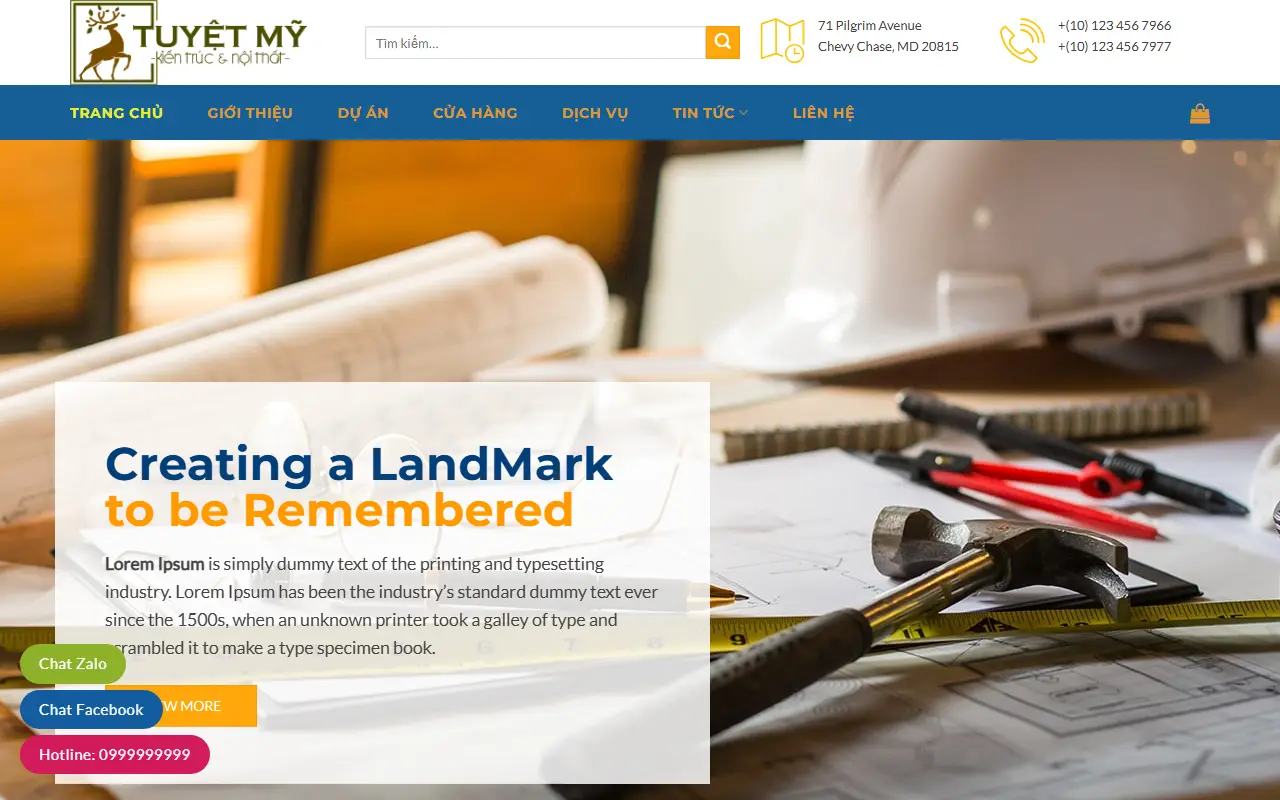 Mẫu website Mẫu web giới thiệu công ty #2