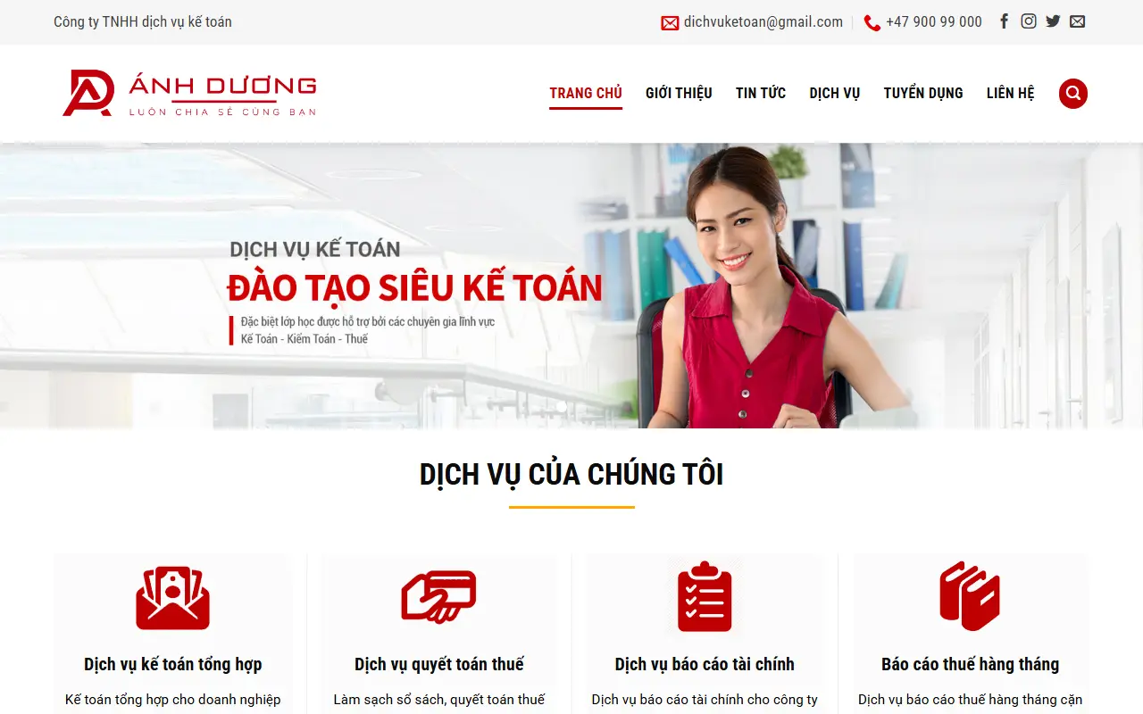 Mẫu website Trang giới thiệu #1