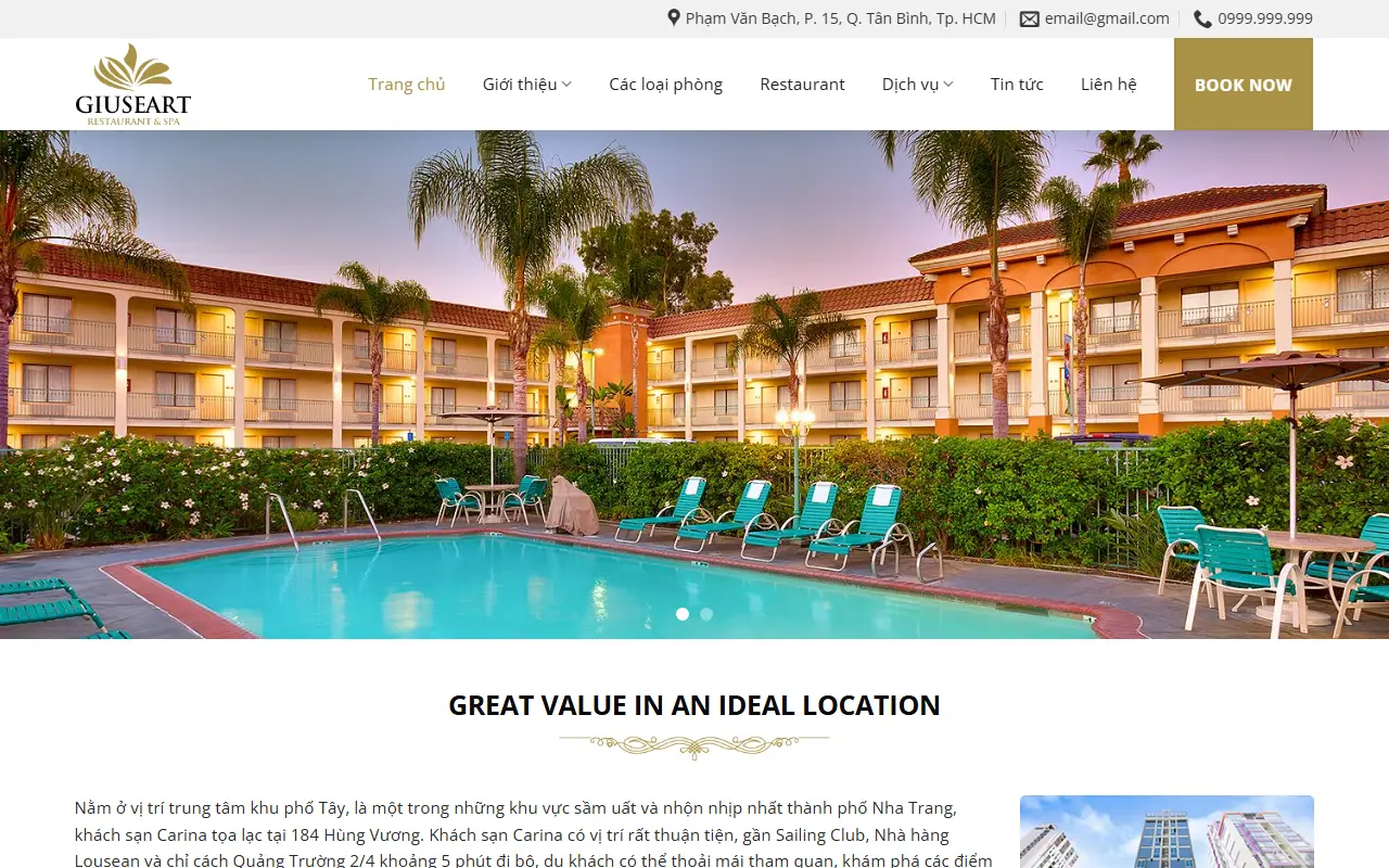 Mẫu website Khách sạn & Lưu trú #2