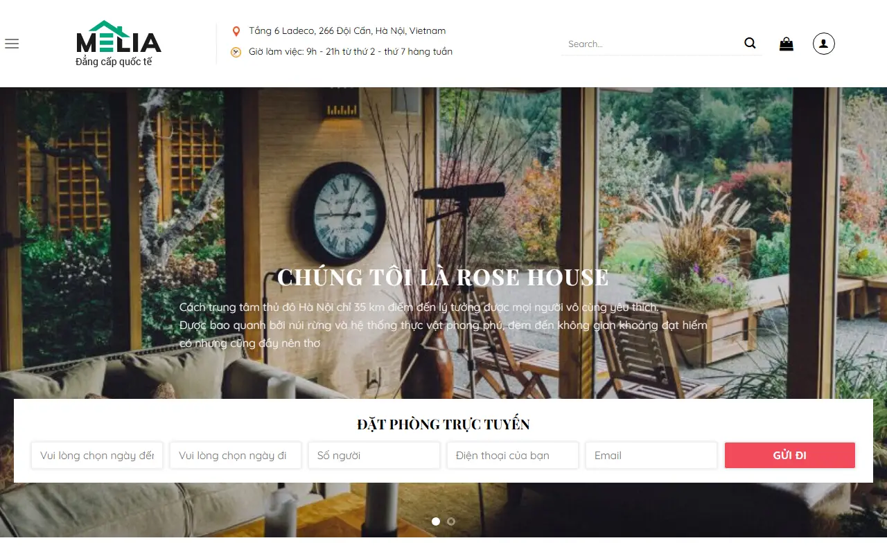 Mẫu website Khách sạn & Lưu trú #3