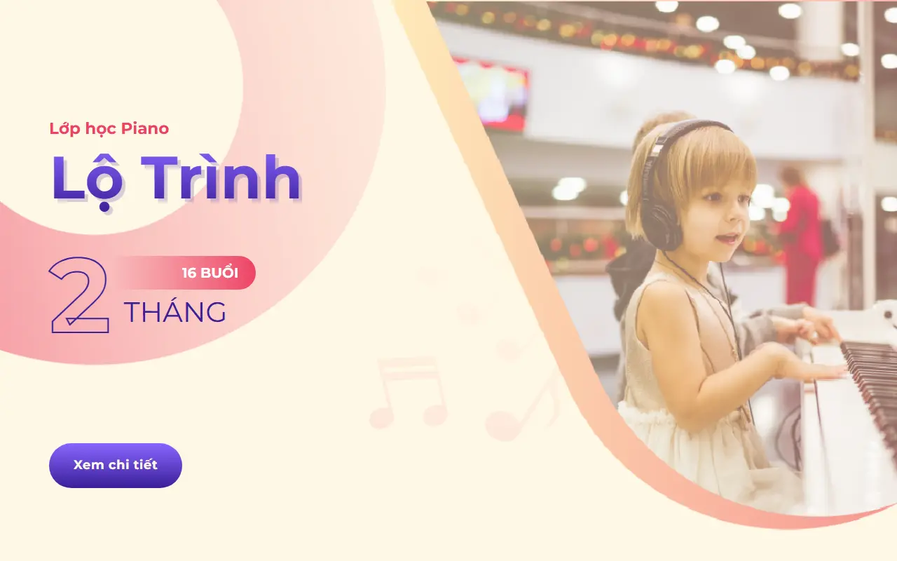 Mẫu website Khóa học Piano