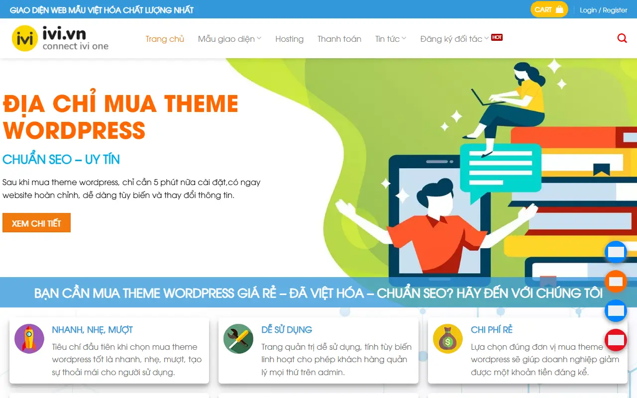 Mẫu website Mẫu web kho theme