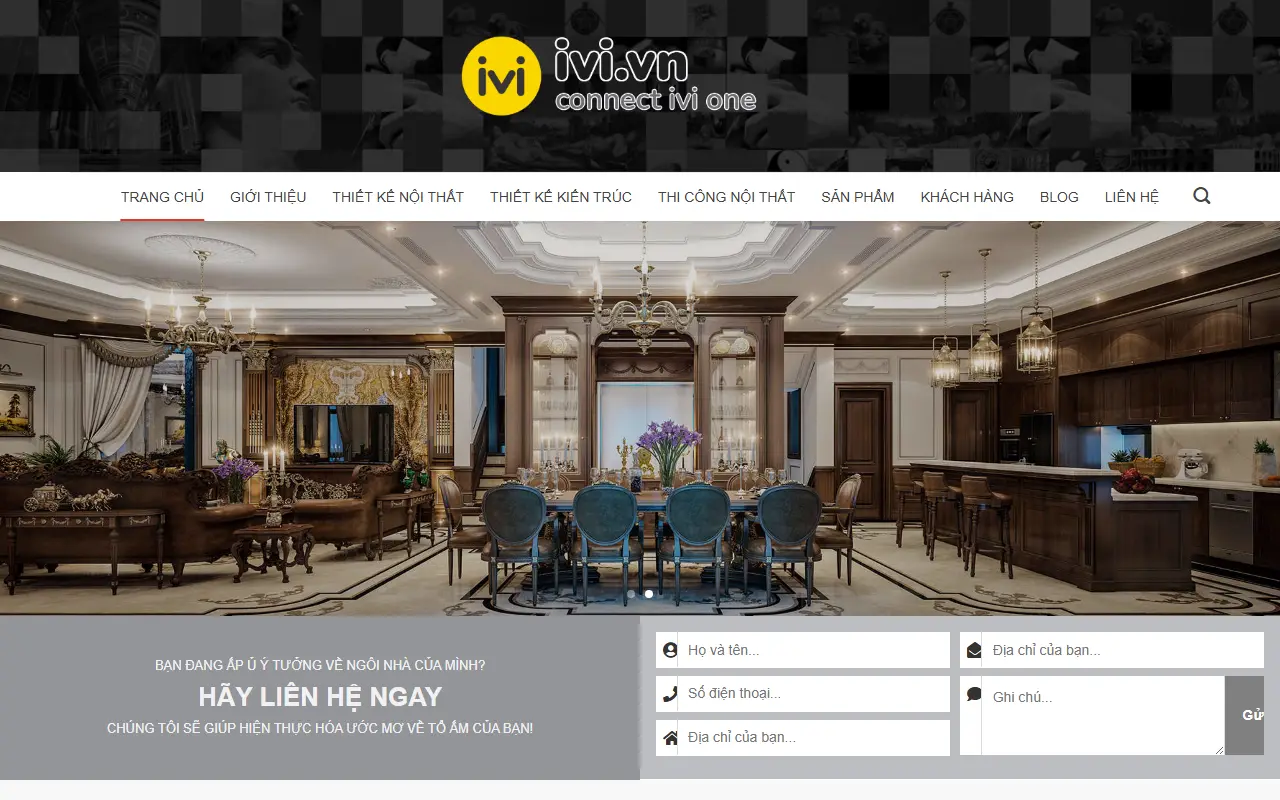 Mẫu website Mẫu website công ty kiến trúc
