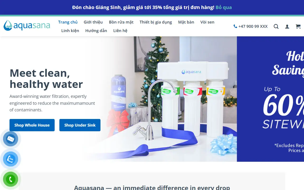 Mẫu website máy lọc nước #2