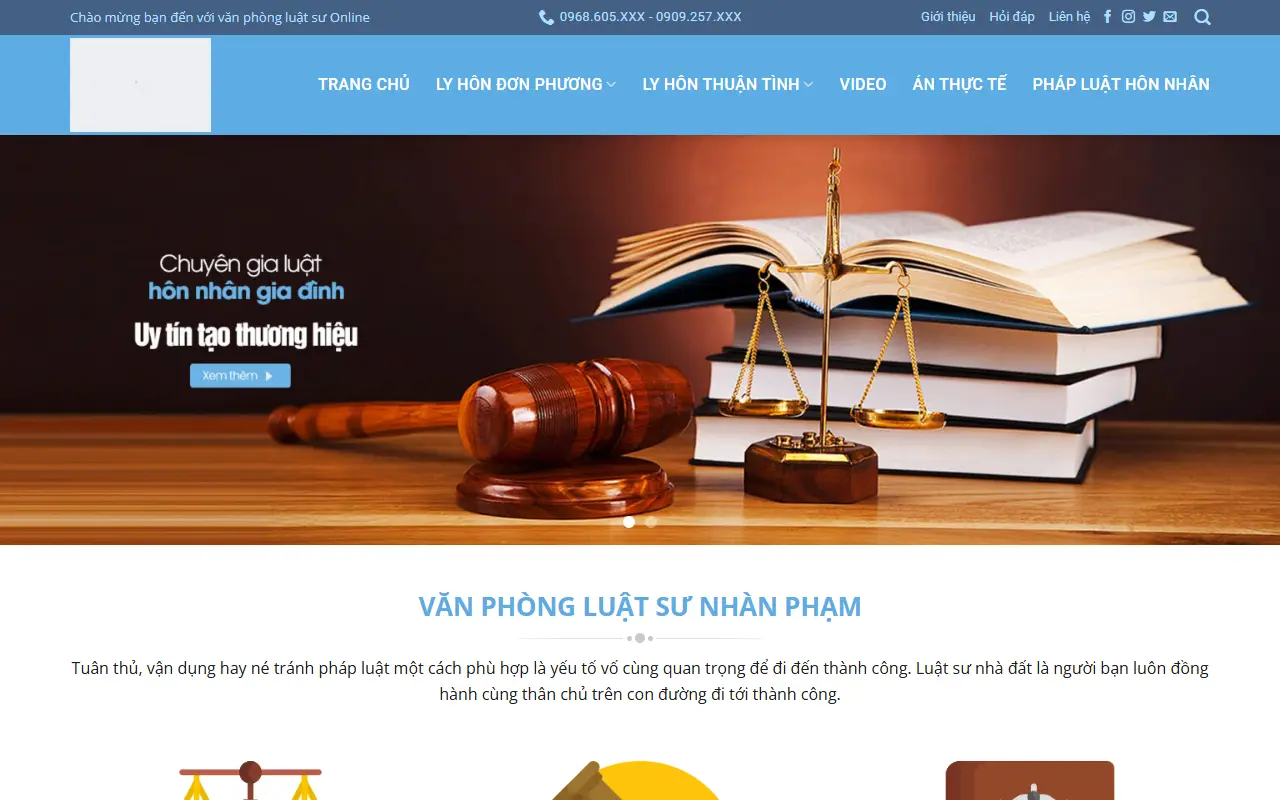 Mẫu website Văn phòng Luật sư #3