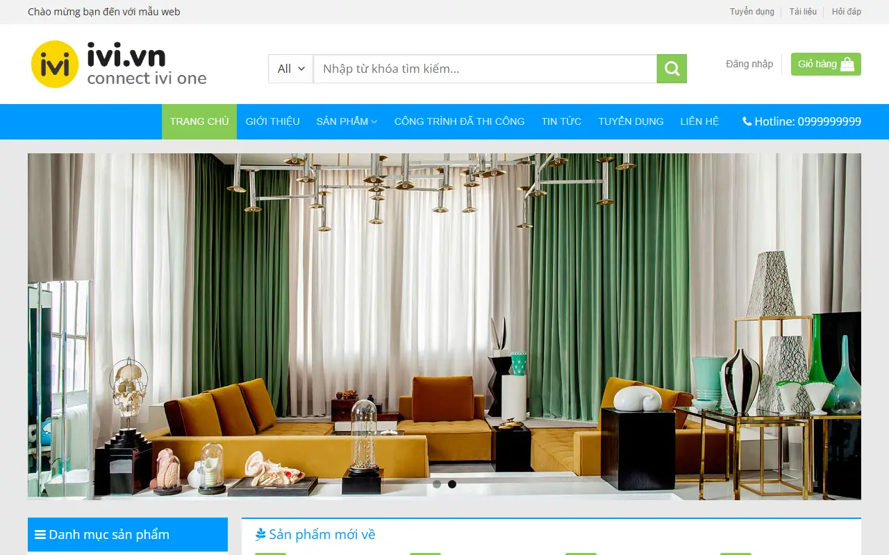 Mẫu website Mành rèm #1