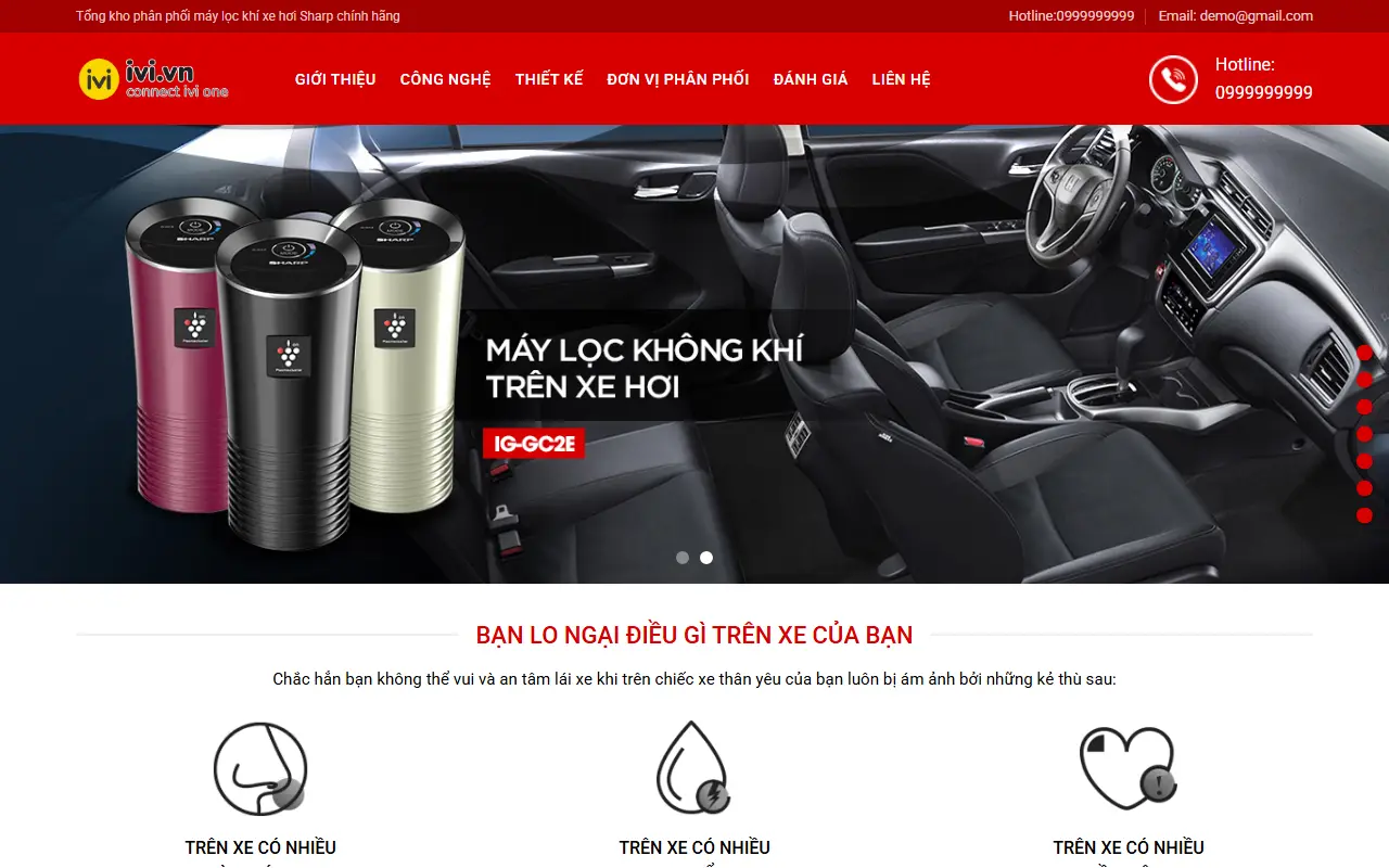 Mẫu website Máy lọc nước