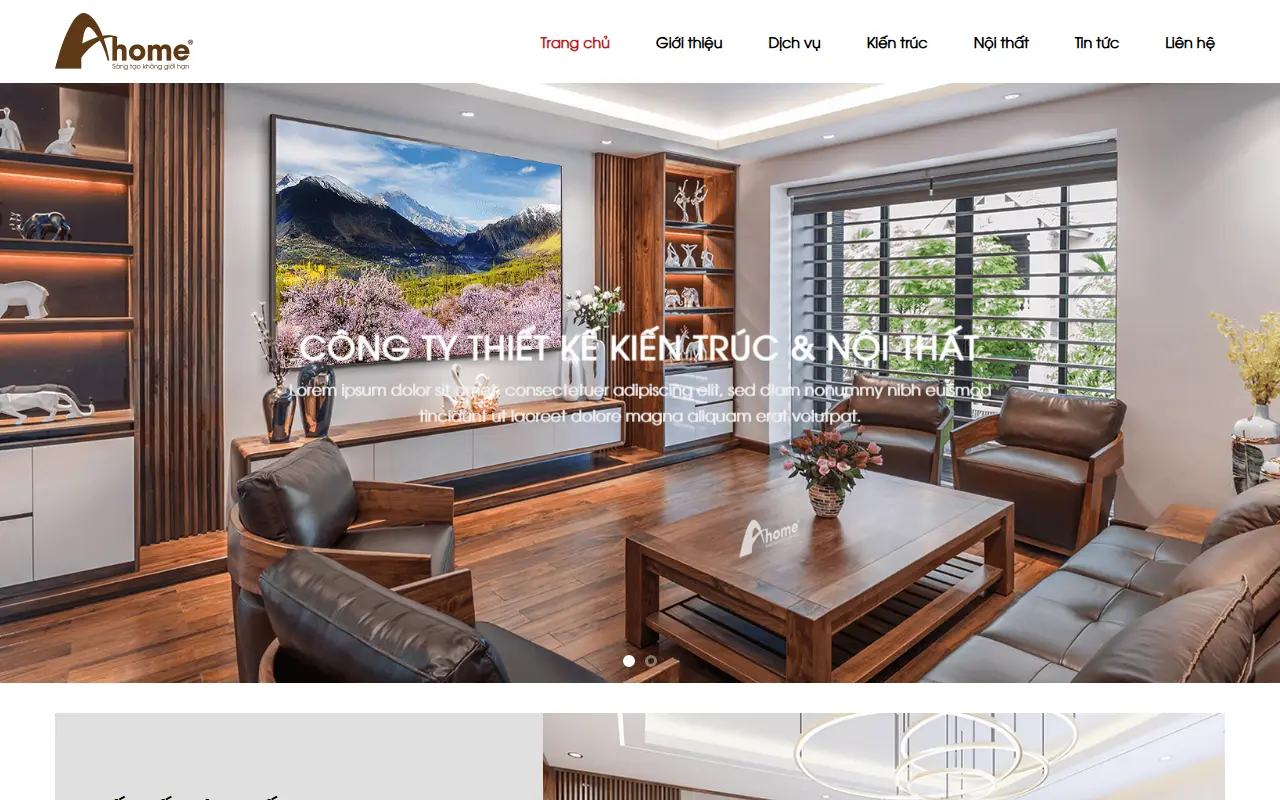 Mẫu website Nội thất #5