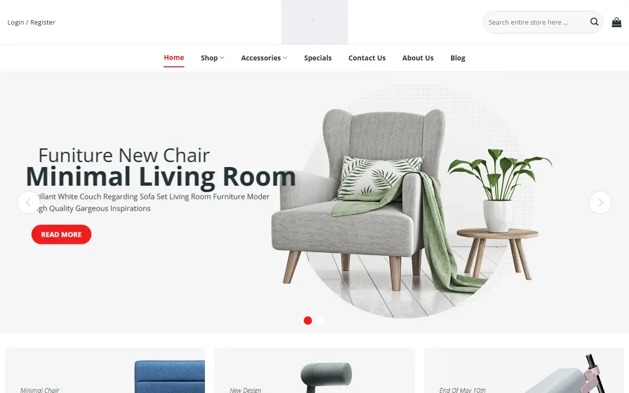 Mẫu website Nội thất #9