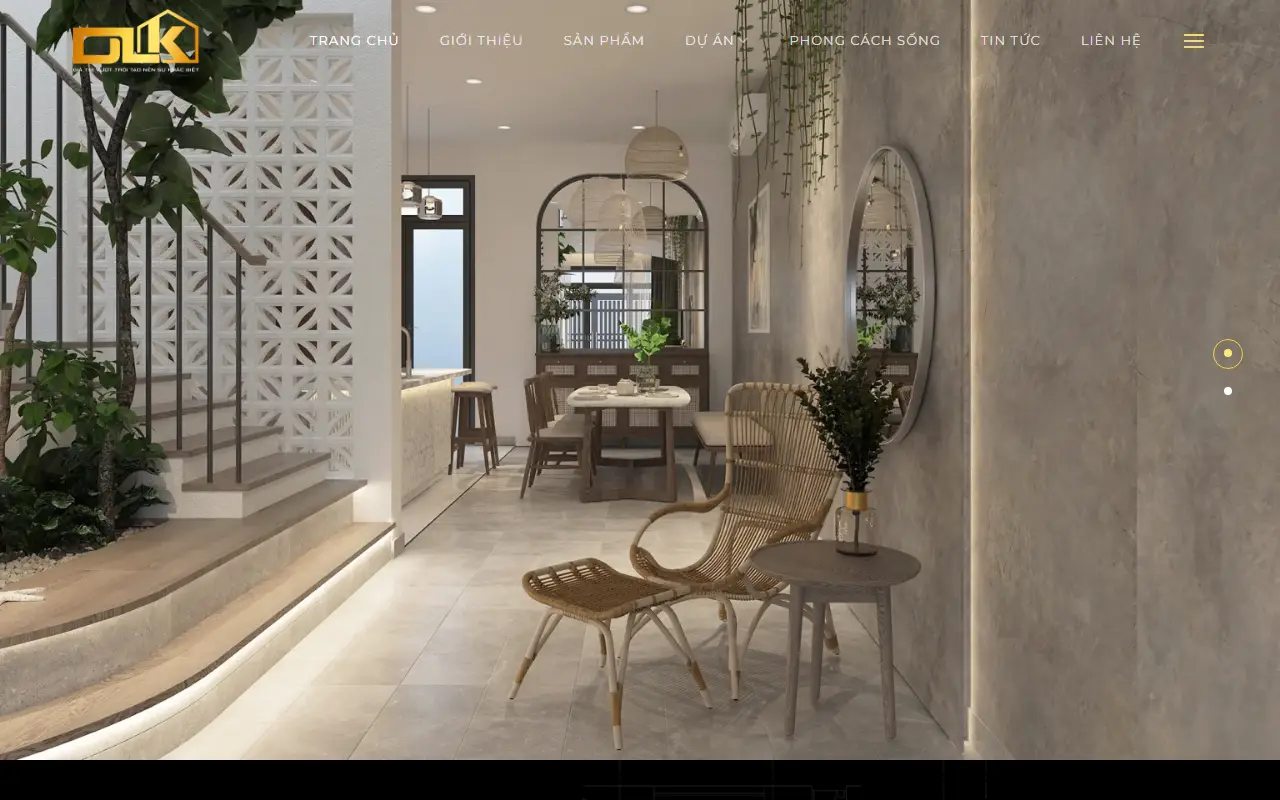 Mẫu website Công Ty Cổ Phần Tập Đoàn DLK GROUP #1