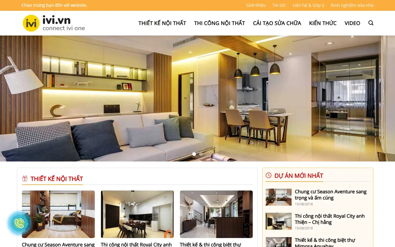 Mẫu website Nội thất #12