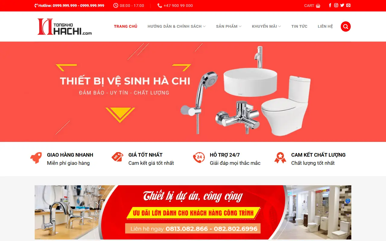 Mẫu website Nội thất #16