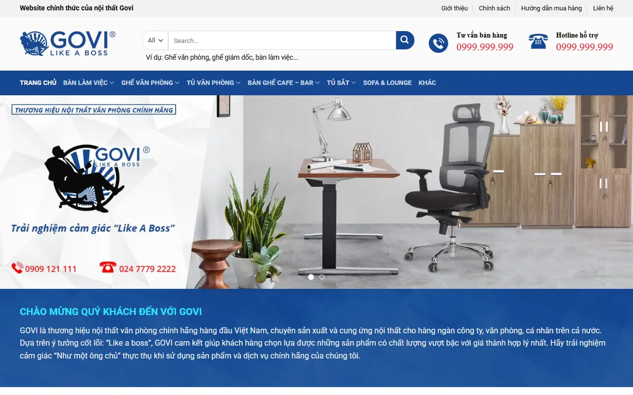 Mẫu website Nội thất #17