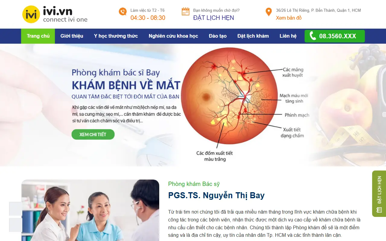 Mẫu website Phòng khám #2