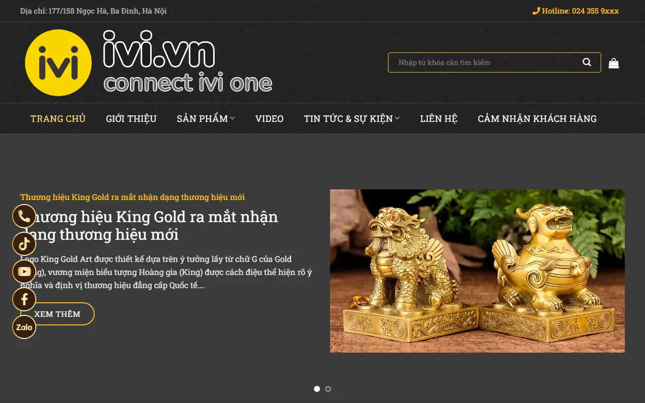 Mẫu website Phong thủy #1
