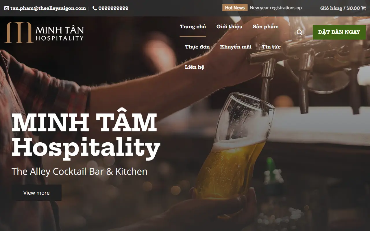 Mẫu website Mẫu web bán bia