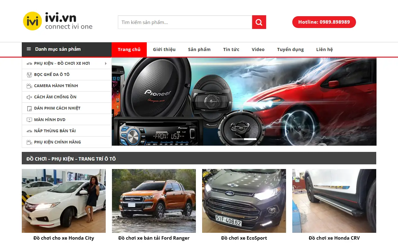 Mẫu website Mua bán ô tô #1
