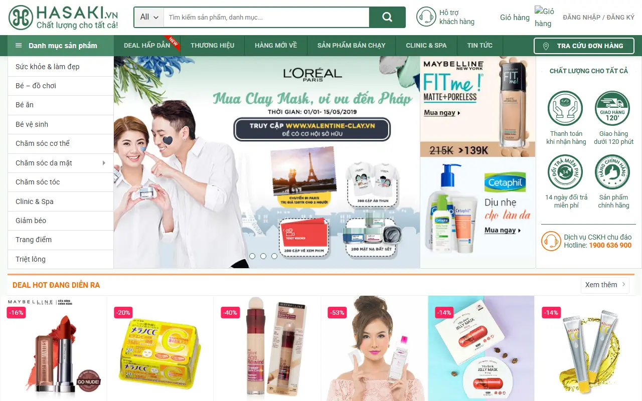 Ảnh trang chủ mẫu website shop tổng hợp shop3.ivi.vn