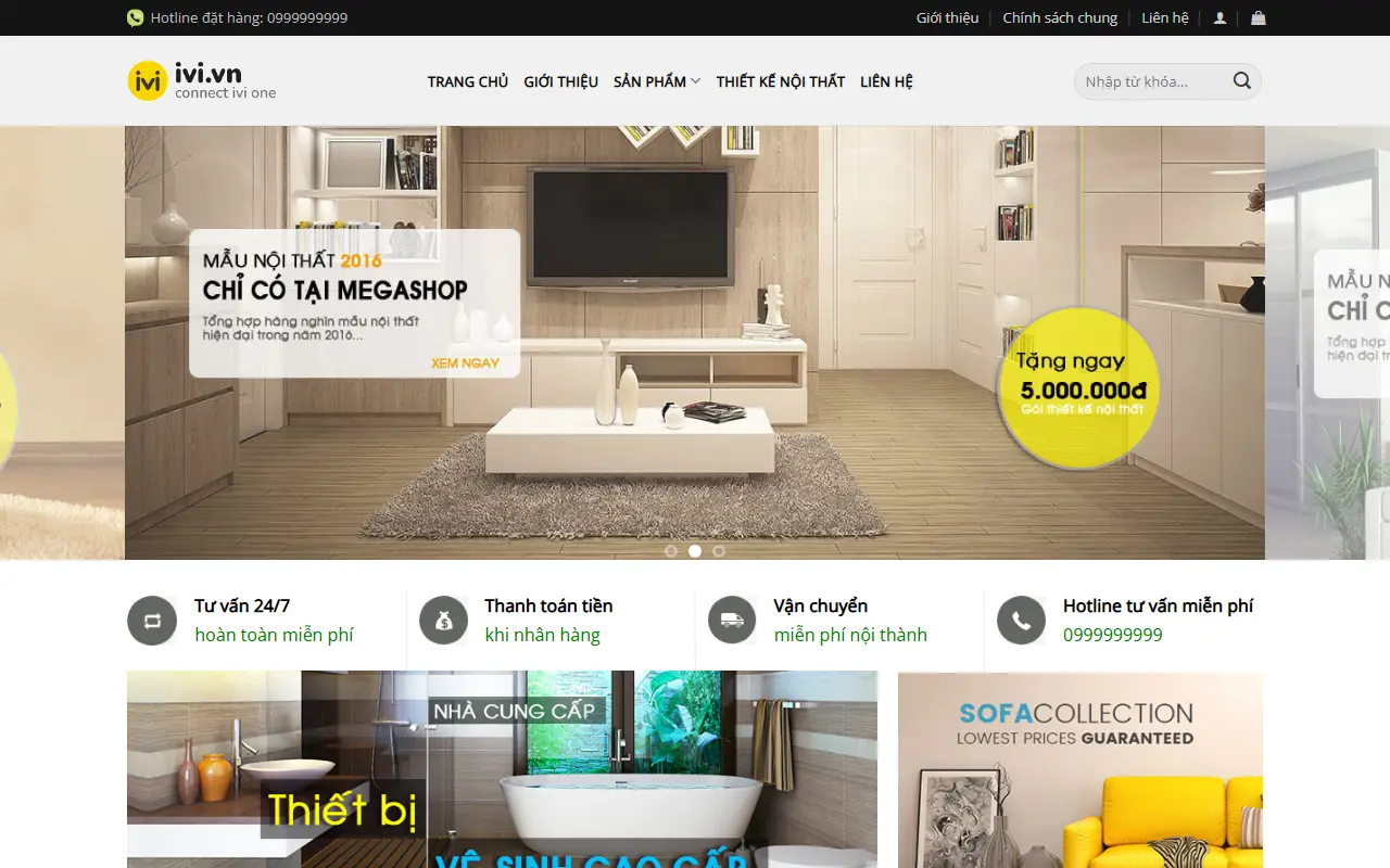 Mẫu website Nội thất #18