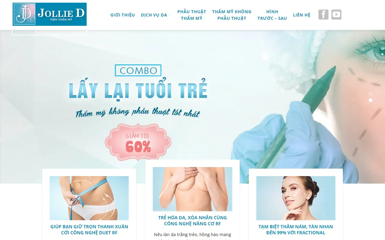 Mẫu website Spa & Thẩm mỹ #4