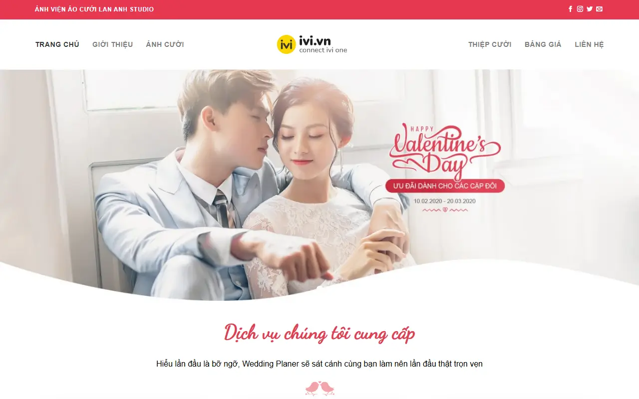 Mẫu website Ảnh viện Studio – Chụp ảnh và quay phim