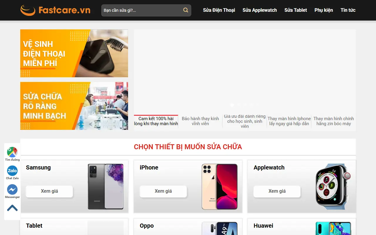 Mẫu website Sửa điện thoại #2