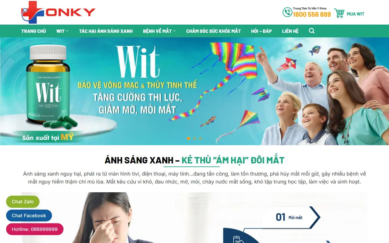 Ảnh trang chủ mẫu website thực phẩm chức năng suckhoe.ivi.vn