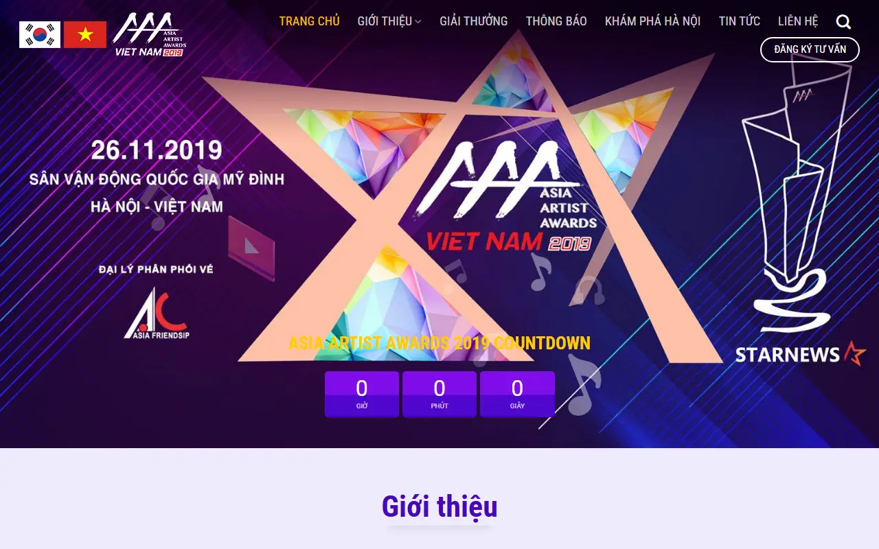Mẫu website Tổ chức sự kiện #3