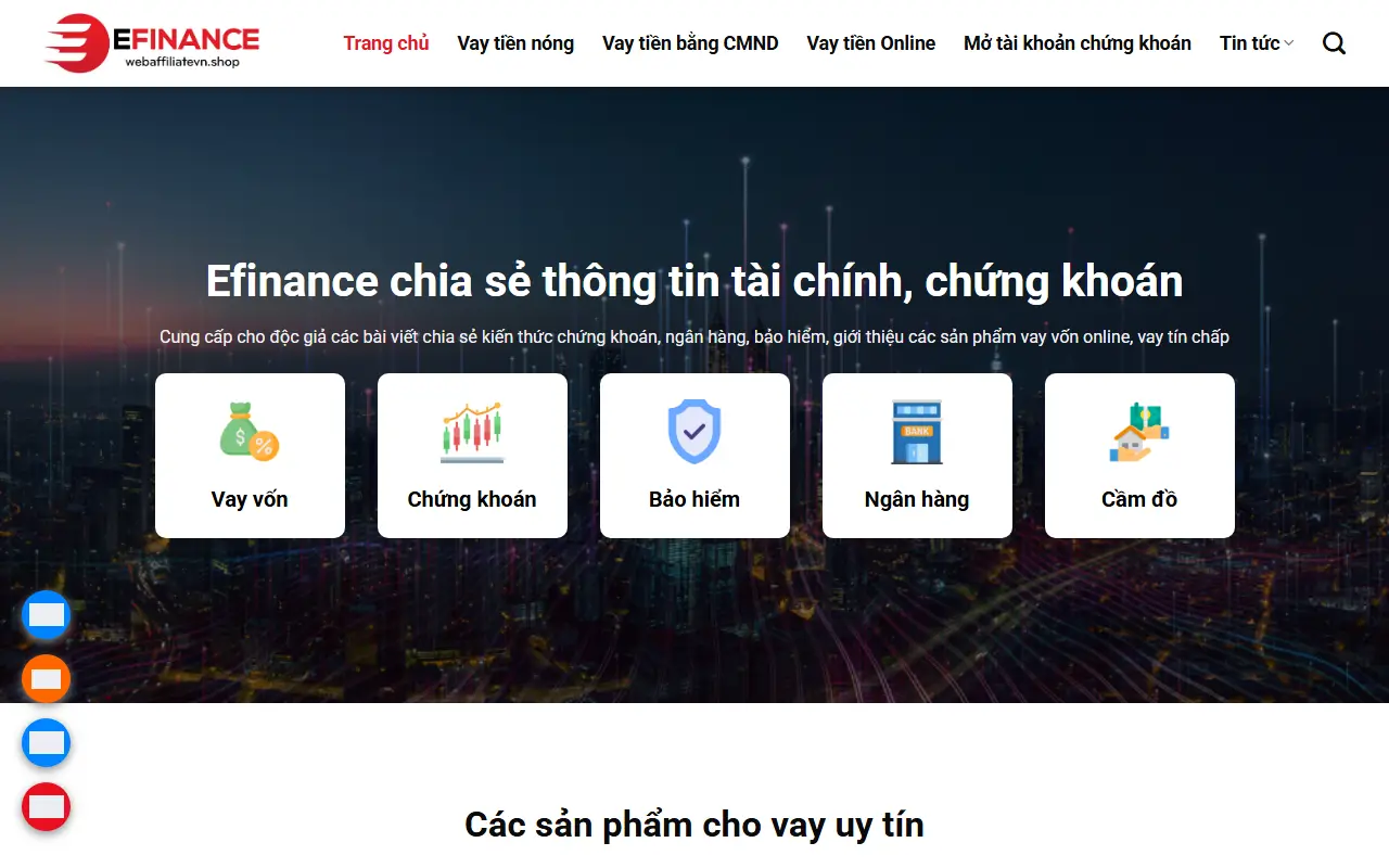 Mẫu website Mẫu web tài chín