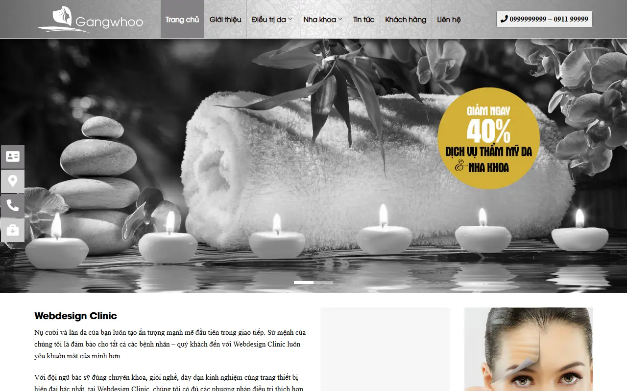 Mẫu website Thẩm mỹ viện #1